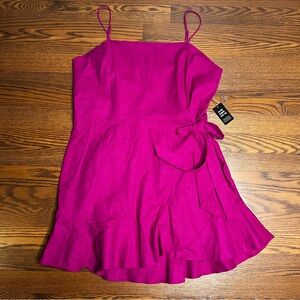 Express Linen Blend Ruffled Dress size XL